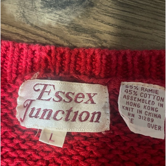 Vintage Knit cardigan Sweater Vest, Women’s L unique pockets Buttons Classic - Picture 3 of 5